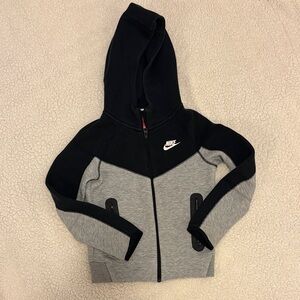 Nike Black & Gray Kids Zip-Up Hoodie